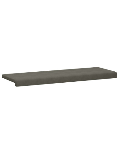 Cuscino per panchina corduroy Grigio Chiaro Profondità 35 cm