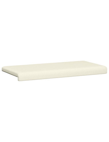 Cuscino per panchina corduroy Crema Profondità 35 cm