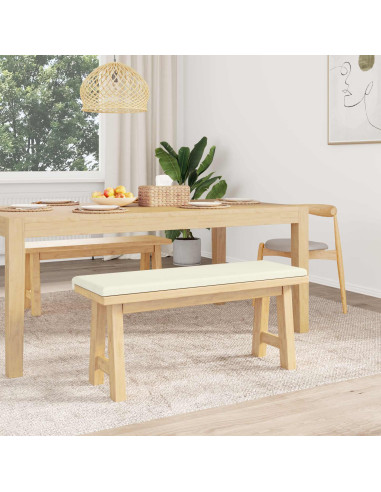 Cuscino per panchina corduroy Crema Profondità 35 cm