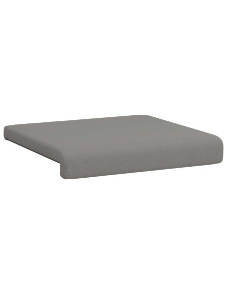 Cuscino per panchina 4 pz Velvet testurizzato Grigio Scuro