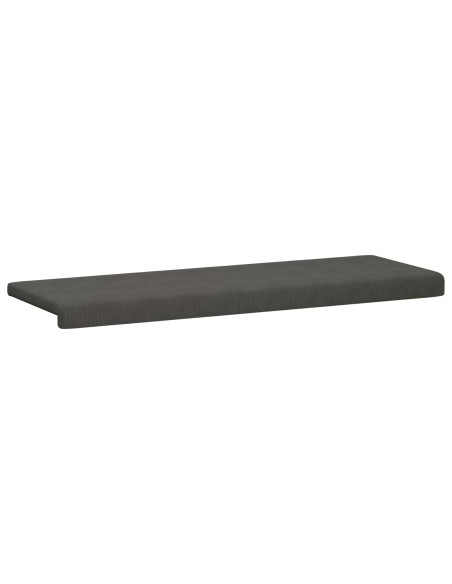 Cuscino per panchina corduroy Grigio Scuro Profondità 35 cm