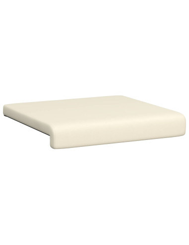 Cuscino per panchina 2 pz Velvet testurizzato Crema