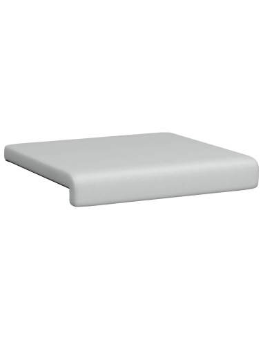 Cuscino per panchina 4 pz Velvet testurizzato Grigio Chiaro