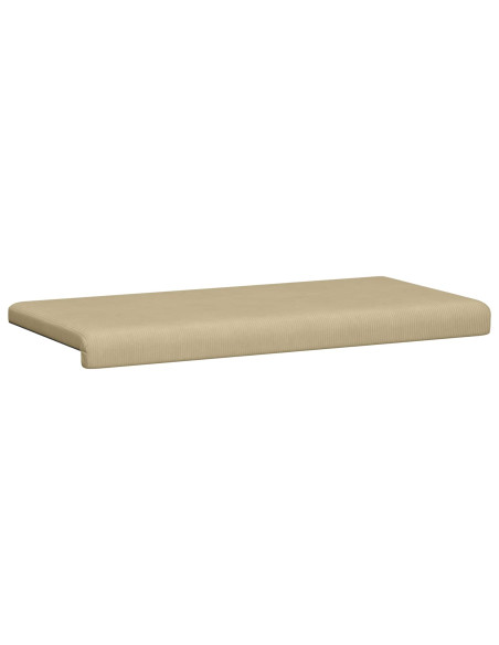 Cuscino per panchina corduroy Grigio Verde Profondità 35 cm