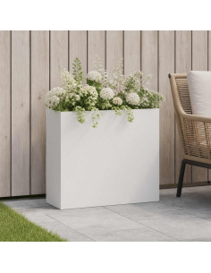 Vaso da giardino Bianco 50 x 20 x 40 cm