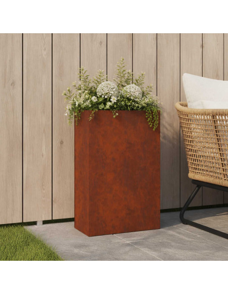 Vaso da giardino Ruggine 40 x 20 x 75 cm Acciaio Corten
