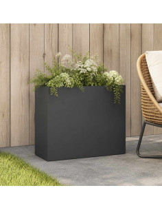 Vaso da giardino Antracite 50 x 20 x 40 cm