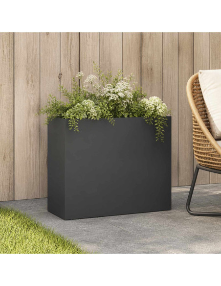 Vaso da giardino Antracite 50 x 20 x 40 cm