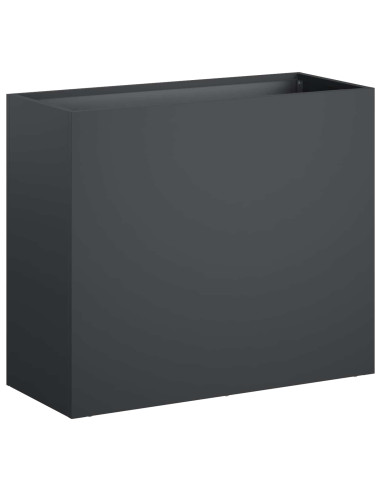 Vaso da giardino 2 pz Antracite 50 x 20 x 40 cm
