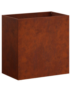 Vaso da giardino Ruggine 50 x 30 x 50 cm Acciaio Corten 2