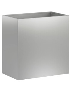 Vaso da giardino Argento 50 x 30 x 40 cm Acciaio zincato 2