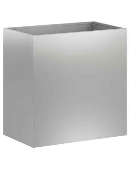 Vaso da giardino Argento 50 x 30 x 40 cm Acciaio zincato