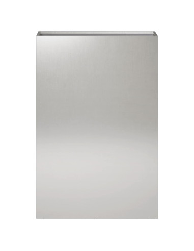 Vaso da giardino Argento 40 x 20 x 75 cm Acciaio Inox