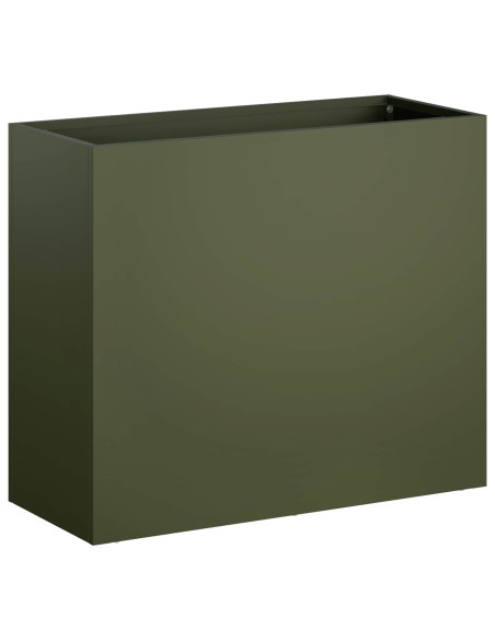 Vaso da giardino 2 pz Verde Oliva 50 x 20 x 40 cm