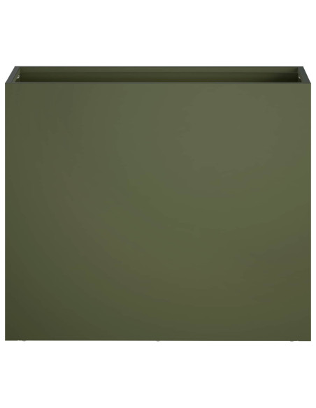 Vaso da giardino 2 pz Verde Oliva 50 x 20 x 40 cm