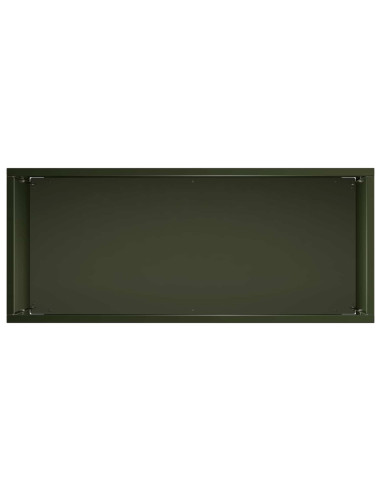 Vaso da giardino 2 pz Verde Oliva 50 x 20 x 40 cm