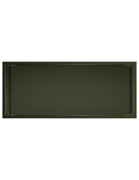 Vaso da giardino 2 pz Verde Oliva 50 x 20 x 40 cm