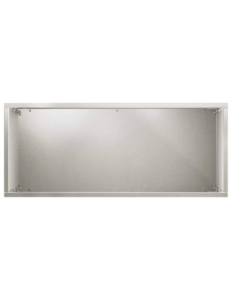 Vaso da giardino Argento 50 x 20 x 75 cm Acciaio Inox