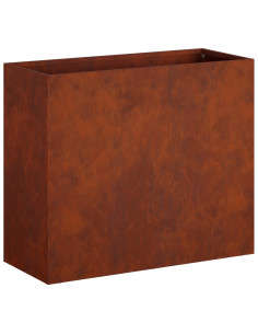 Vaso da giardino Ruggine 50 x 20 x 40 cm Acciaio Corten 2