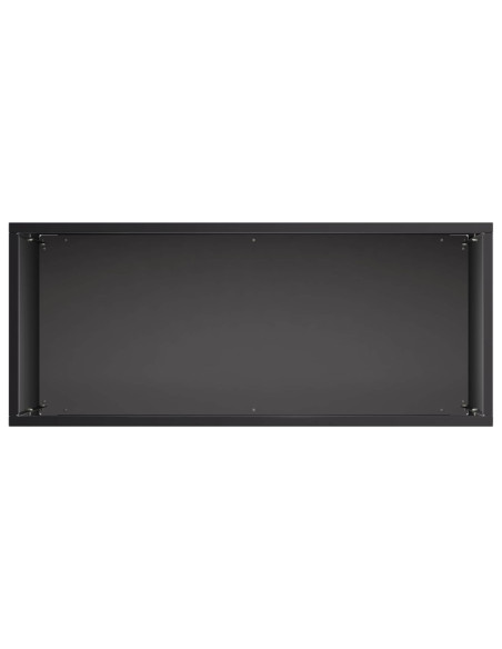 Vaso da giardino 2 pz Nero 50 x 20 x 40 cm