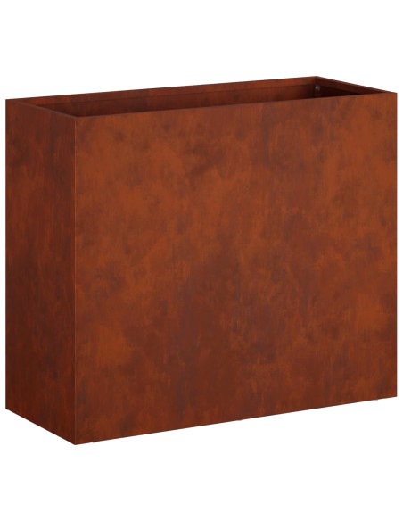 Vaso da giardino 2 pz Ruggine 50 x 20 x 40 cm Acciaio Corten