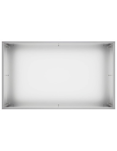 Vaso da giardino Argento 50 x 30 x 50 cm Acciaio zincato
