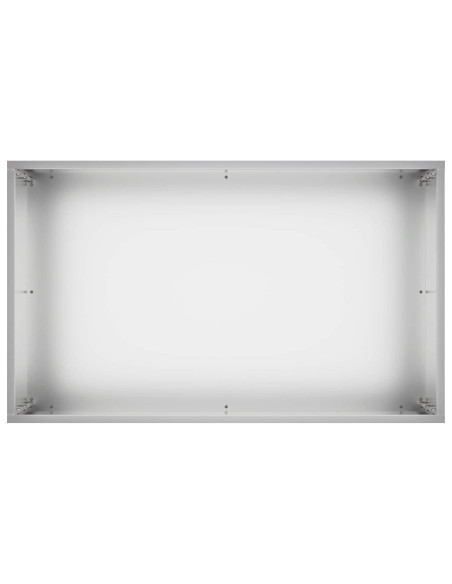 Vaso da giardino Argento 50 x 30 x 50 cm Acciaio zincato