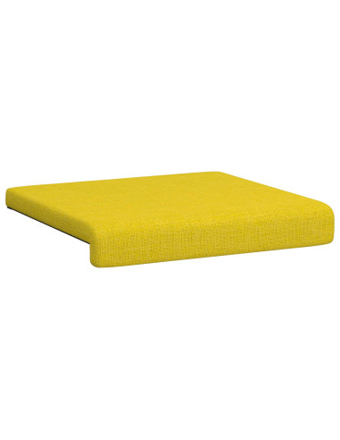 Cuscino per panchina 2 pz Tessuto Giallo Chiaro
