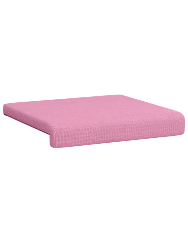 Cuscino per panchina 2 pz Tessuto Rosa Profondità 35 cm