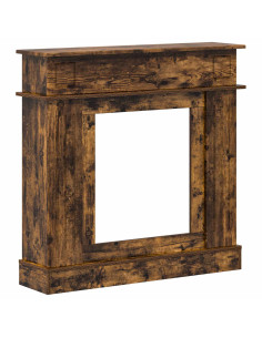 Cornice per camino Rovere Fumo 102 x 26 x 100 cm 2