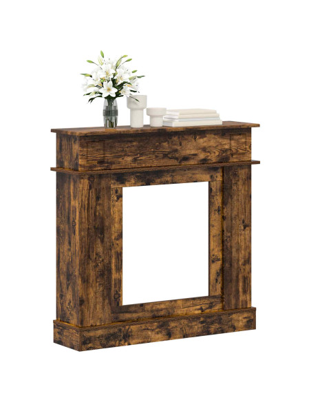 Cornice per camino Rovere Fumo 102 x 26 x 100 cm