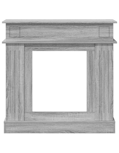 Cornice per camino Sonoma grigio 102 x 26 x 100 cm