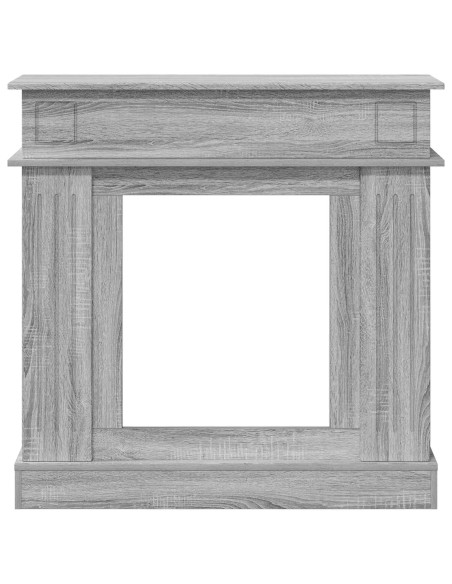 Cornice per camino Sonoma grigio 102 x 26 x 100 cm