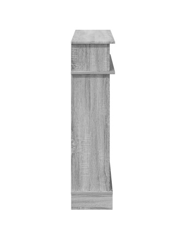 Cornice per camino Sonoma grigio 102 x 26 x 100 cm