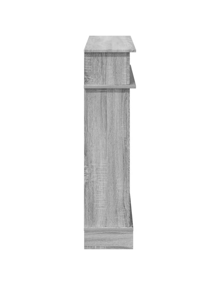 Cornice per camino Sonoma grigio 102 x 26 x 100 cm