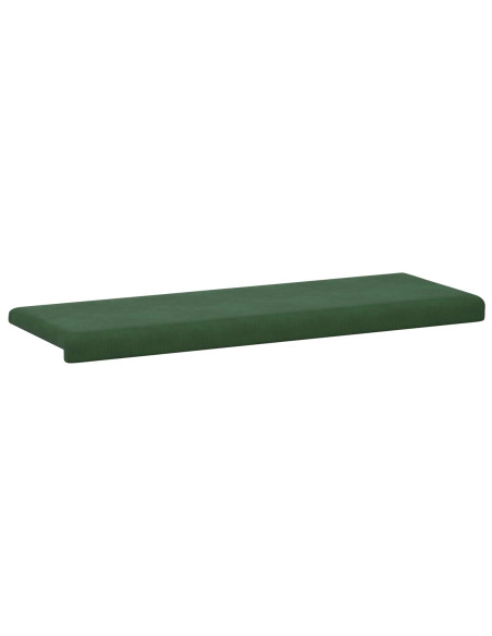 Cuscino per panchina corduroy Verde Scuro Profondità 35 cm
