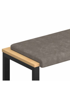 Cuscino per panchina Similpelle Grigio Profondità 35 cm 2
