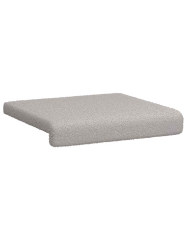 Cuscino per panchina 4 pz Tessuto Sherpa Grigio Chiaro