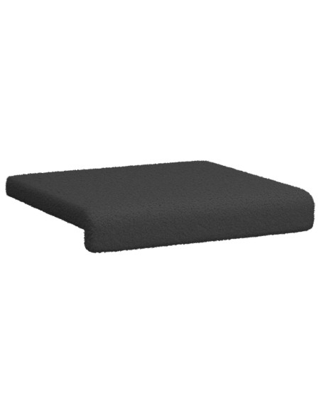 Cuscino per panchina 4 pz Tessuto Sherpa Grigio Scuro