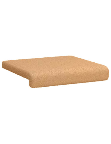 Cuscino per panchina 2 pz Tessuto Sherpa Beige Profondità 35 cm