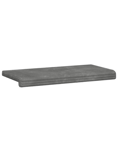 Cuscino per panchina Corduroy Morbido Grigio Chiaro
