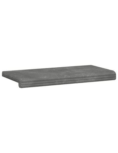 Cuscino per panchina Corduroy Morbido Grigio Chiaro
