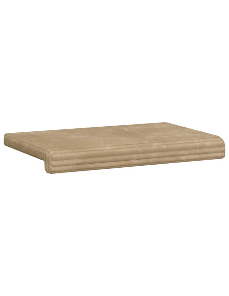 Cuscino per panchina Corduroy Morbido Tortora Profondità 35 cm