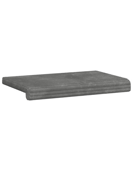 Cuscino per panchina Corduroy Morbido Grigio Chiaro