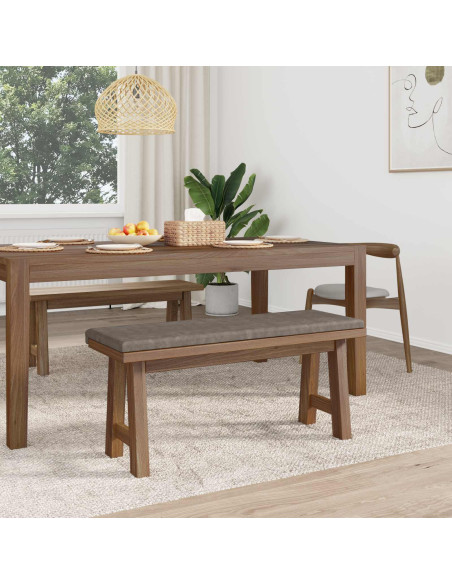 Cuscino per panchina Similpelle Grigio Profondità 35 cm