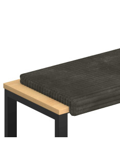 Cuscino per panchina Corduroy Morbido Antracite 2