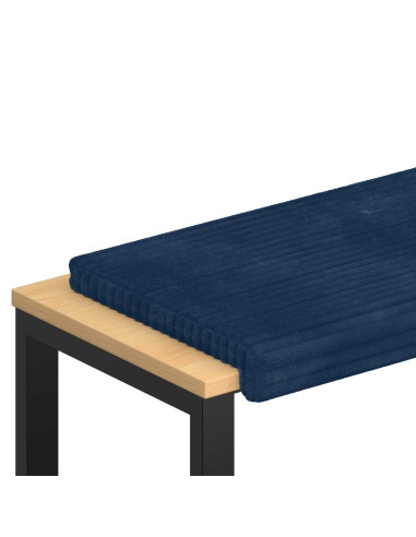 Cuscino per panchina Corduroy Morbido Blu navy Profondità 35 cm