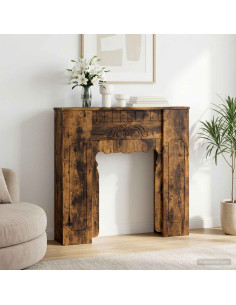 Cornice per camino Rovere Fumo 93 x 20 x 89 cm