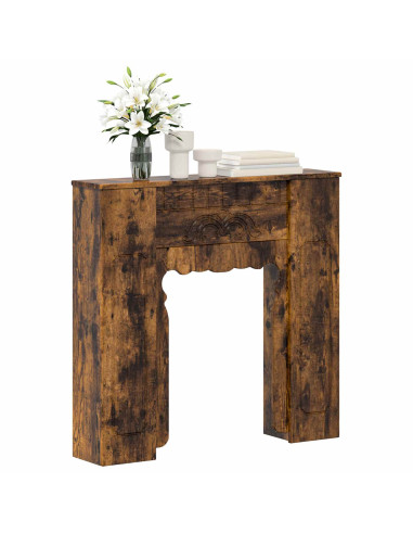Cornice per camino Rovere Fumo 93 x 20 x 89 cm