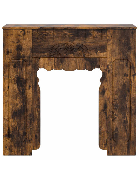 Cornice per camino Rovere Fumo 93 x 20 x 89 cm